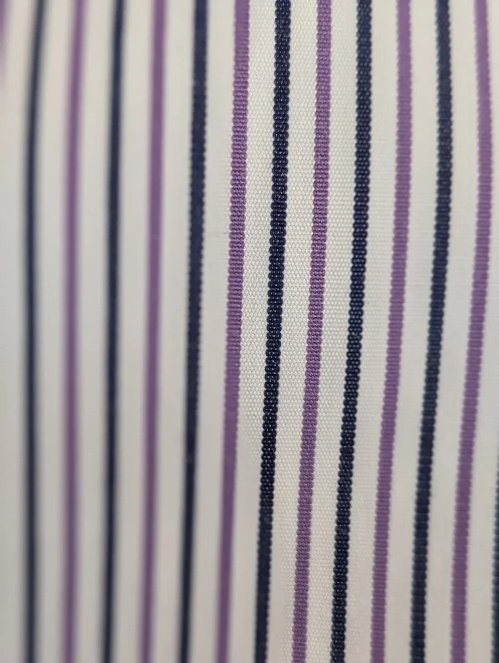 Ralph Lauren Mens Navy Purple White Pinstripe Button-Down Dress Shirt 17 32/33